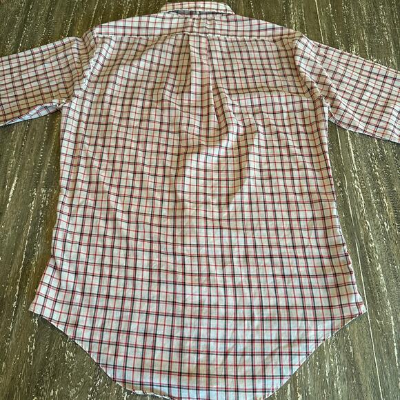 Vintage Men’s Sears Perma-Prest Long Sleeve Button Down Plaid Collar Shirt, M - Picture 5 of 8